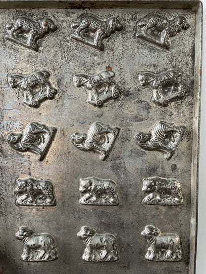 Antique Anton Reiche Chocolate Mould Tray with Animals – c.1920s
