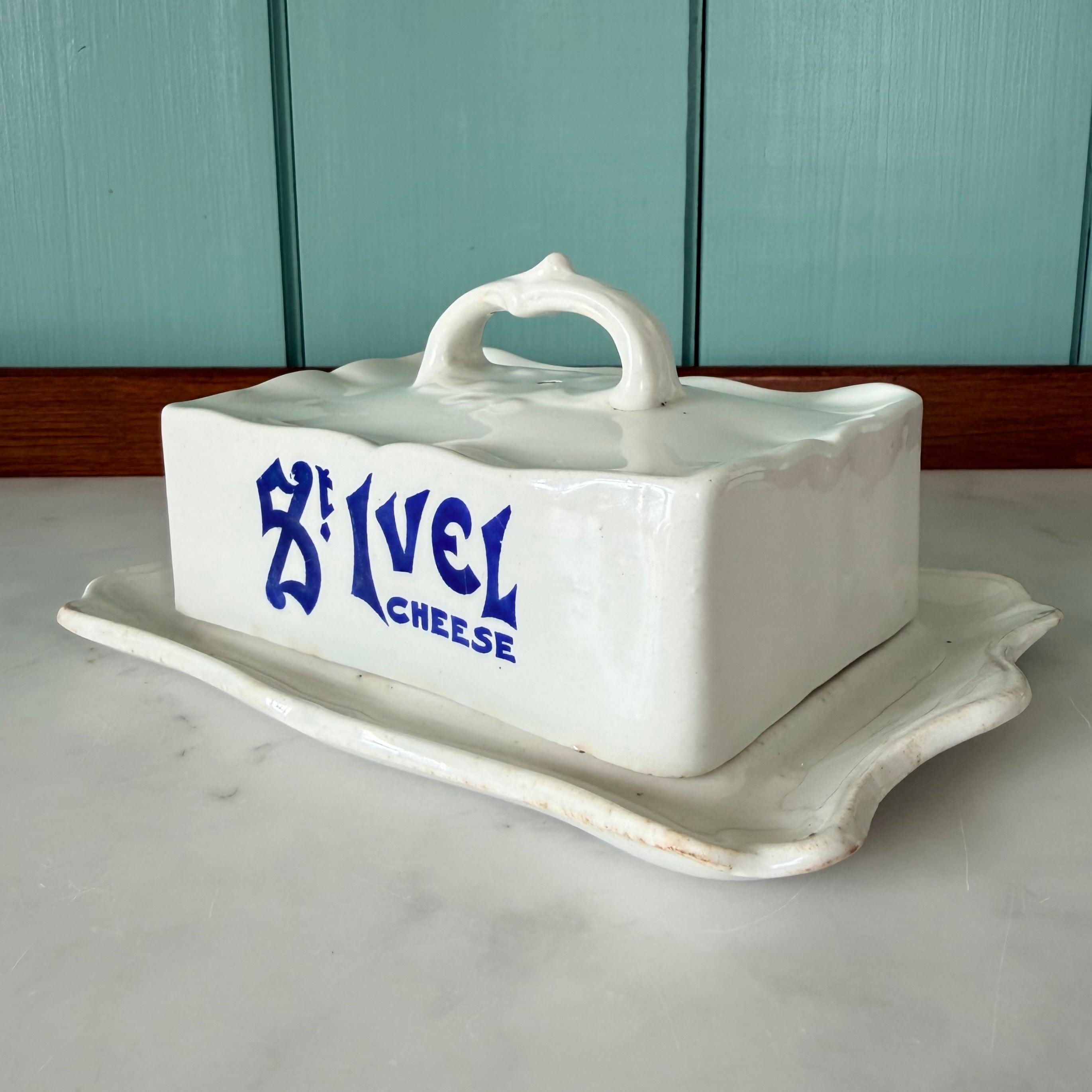 Antique St Ivel Cheese Dish by Wilkinson Ltd Staffordshire c.1910
