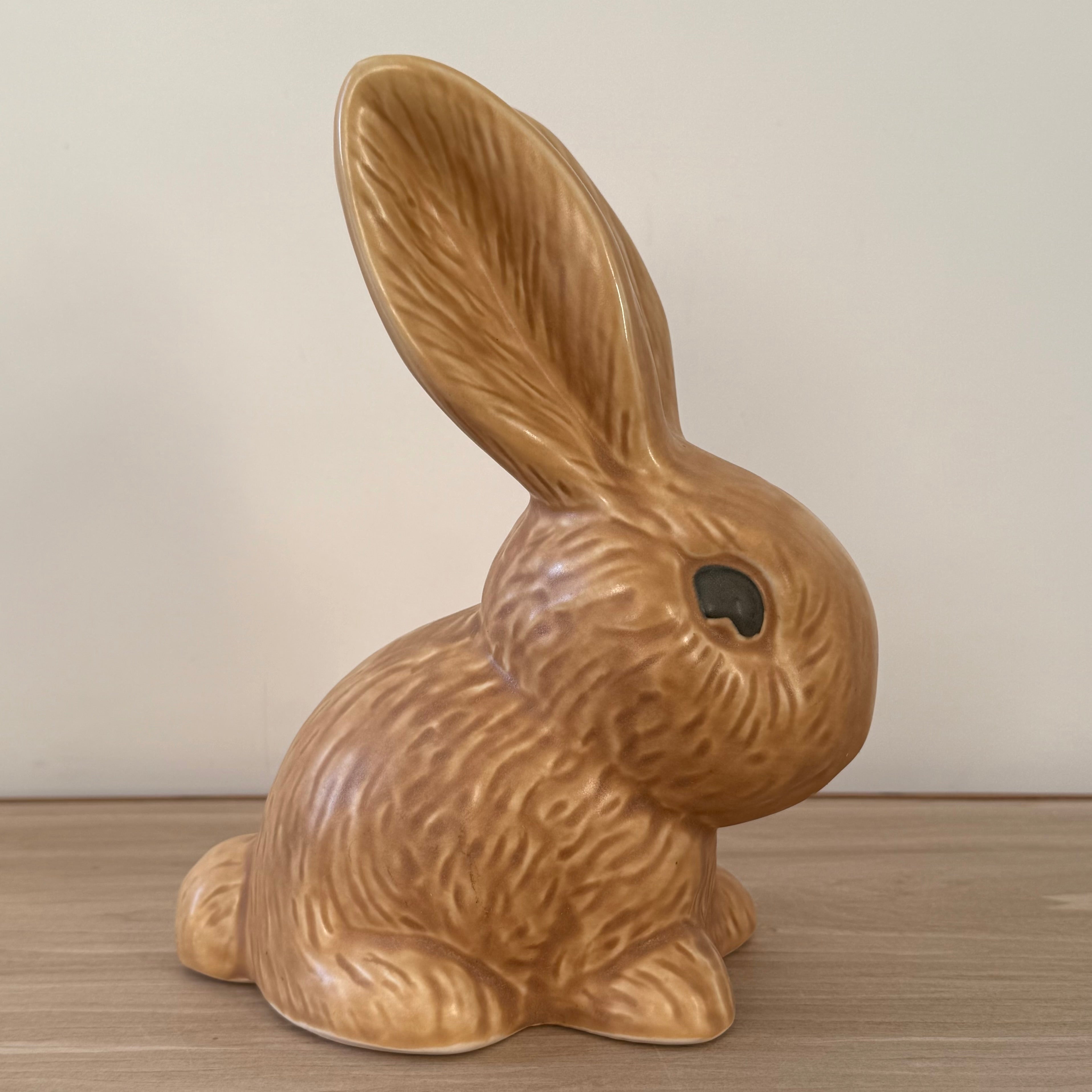 Large Sylvac Brown Rabbit Model 1028 Vintage Pottery Figure