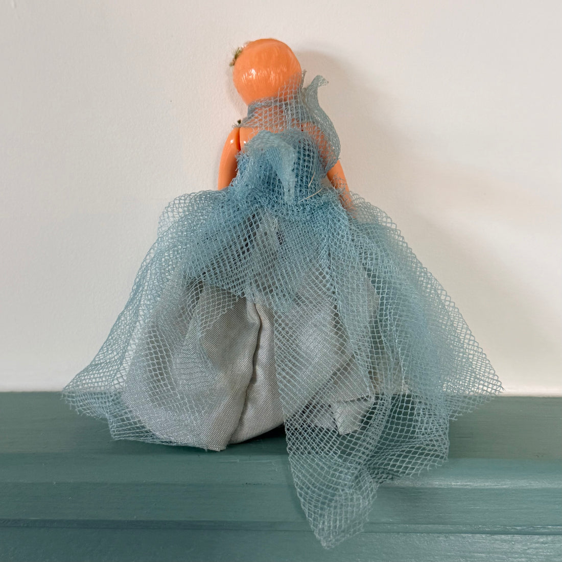 Vintage Blue Christmas Tree-Top Fairy – c.1950s–1960s