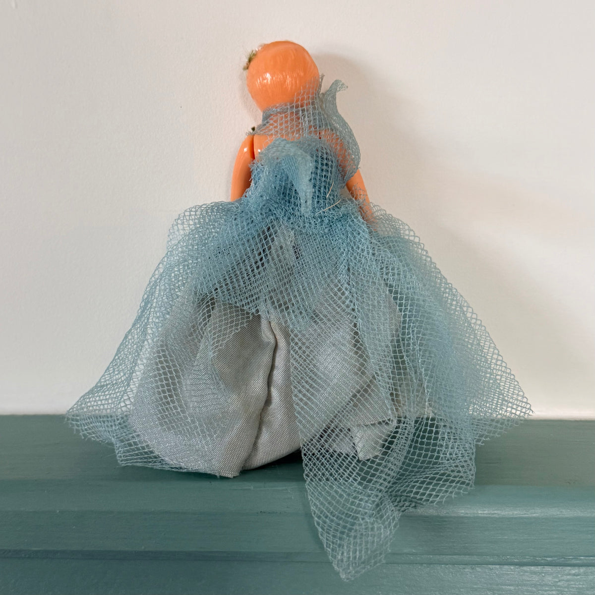 Vintage Blue Christmas Tree-Top Fairy – c.1950s–1960s