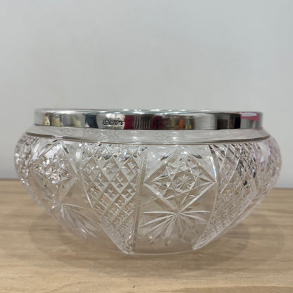 Silver rimmed bowl
