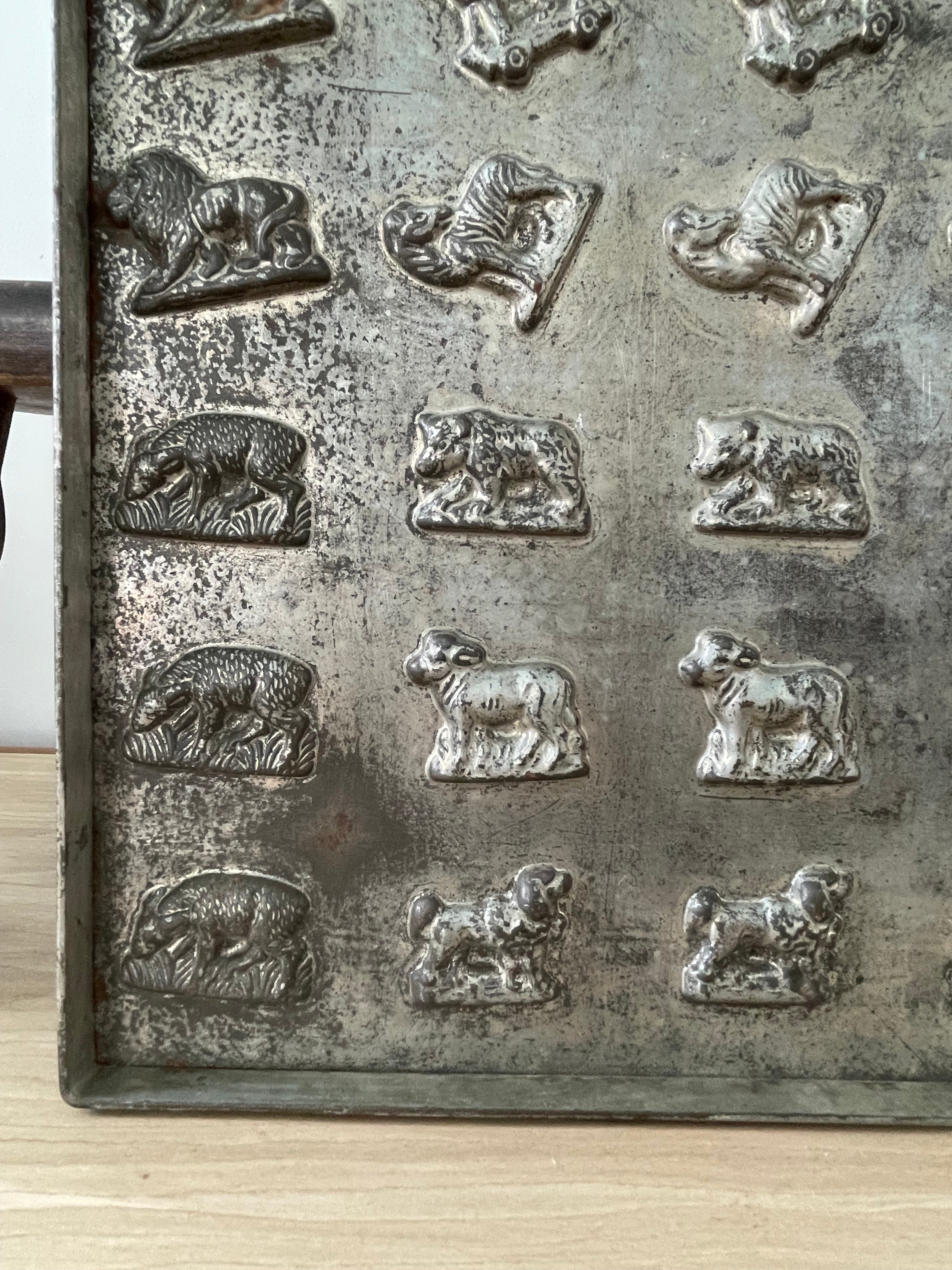 Antique Anton Reiche Chocolate Mould Tray with Animals – c.1920s