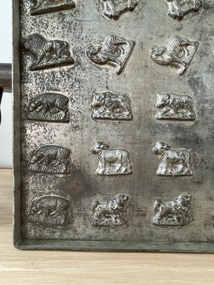 Antique Anton Reiche Chocolate Mould Tray with Animals – c.1920s