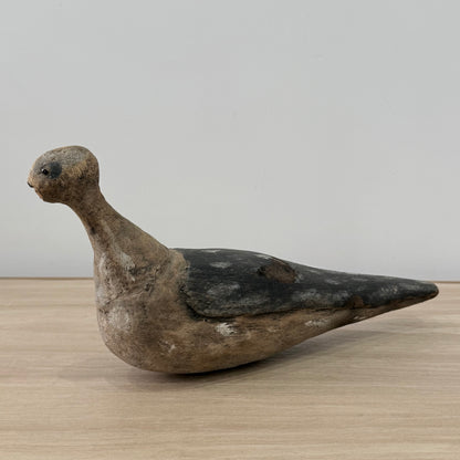 Antique Wooden Lapwing Decoy Hand Carved British Folk Art Bird