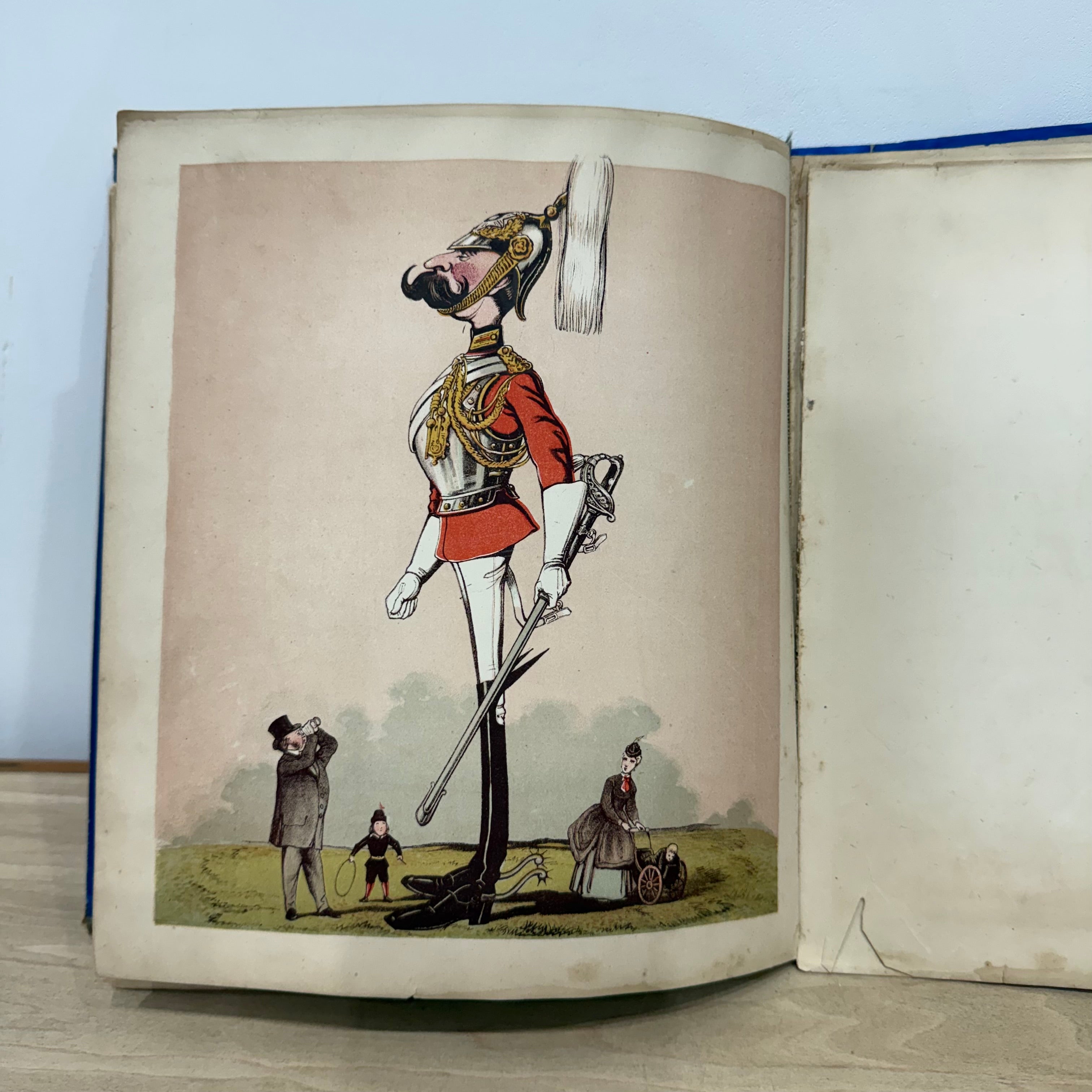 Army and Navy Drolleries Captain Seccombe Victorian Colour Plate Book