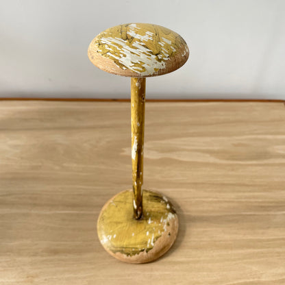 Vintage Lightweight Wooden Hat Stand – Painted Finish, Millinery Display