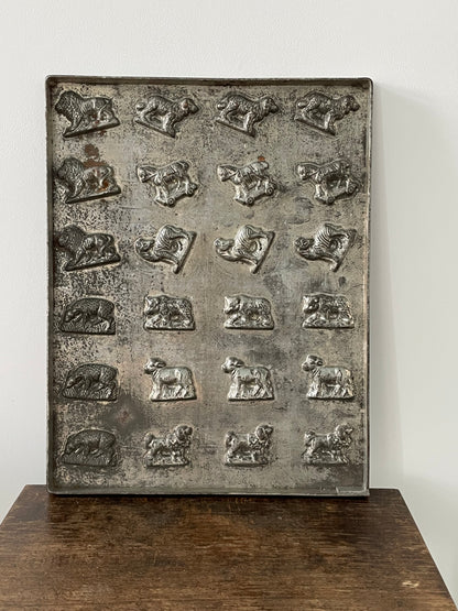Antique Anton Reiche Chocolate Mould Tray with Animals – c.1920s