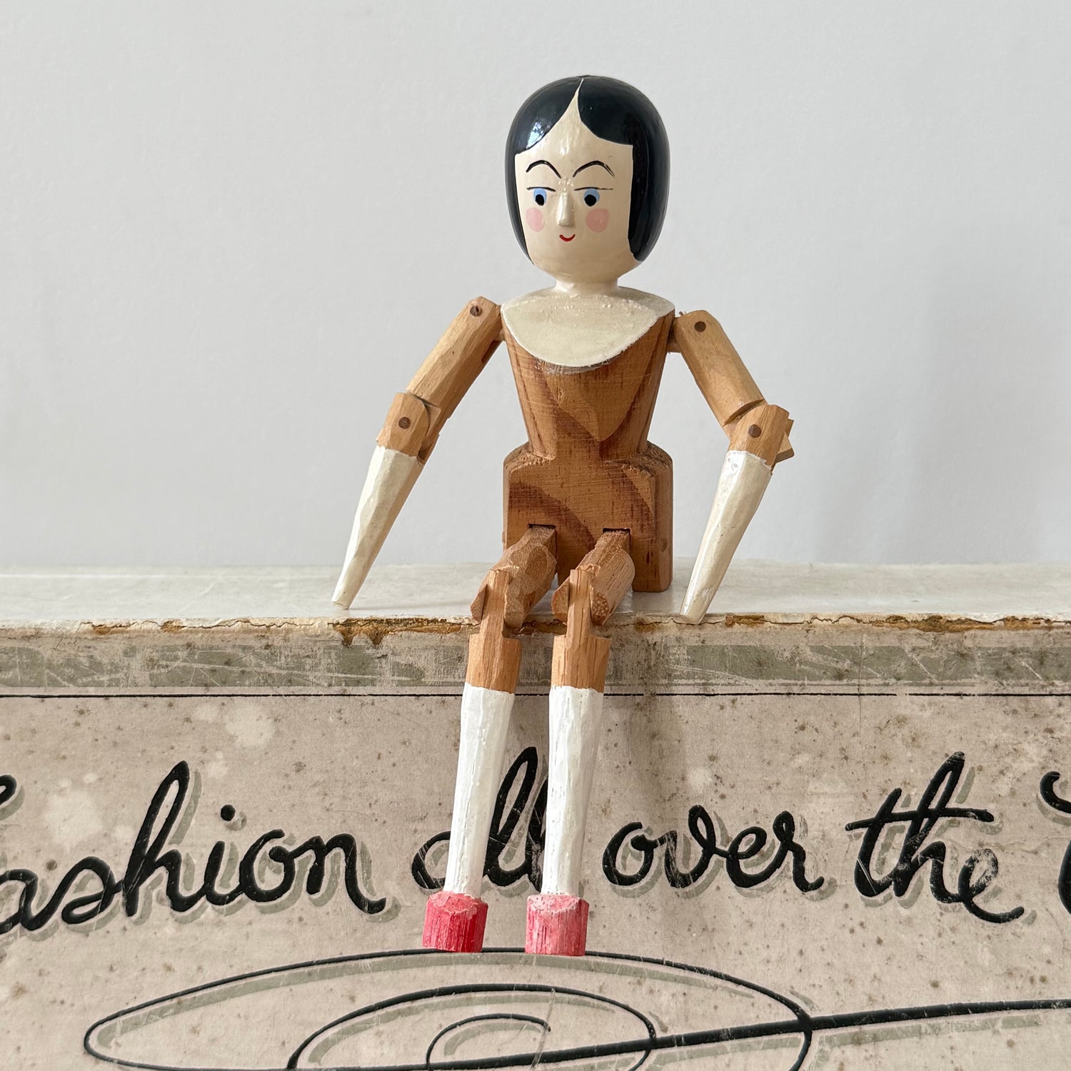 Eric Horne Wooden Doll Peg Doll 1994 13cm