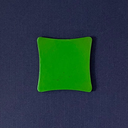 Japanese Painted Thread Winder – Green Lacquer with Landscape c.1890-1920s