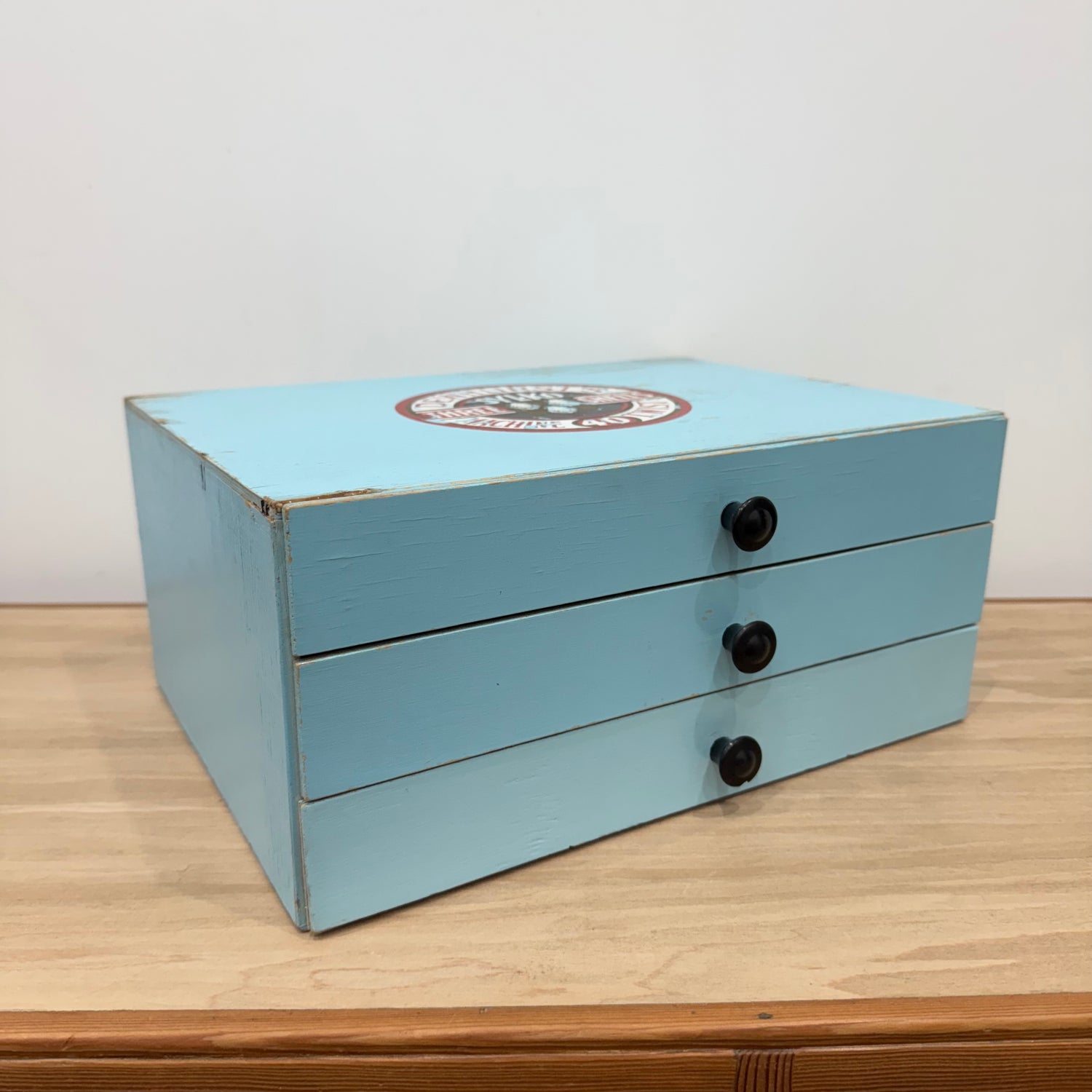 Vintage Dewhurst’s Sylko Three Shells Cotton Thread Advertising Countertop Drawers