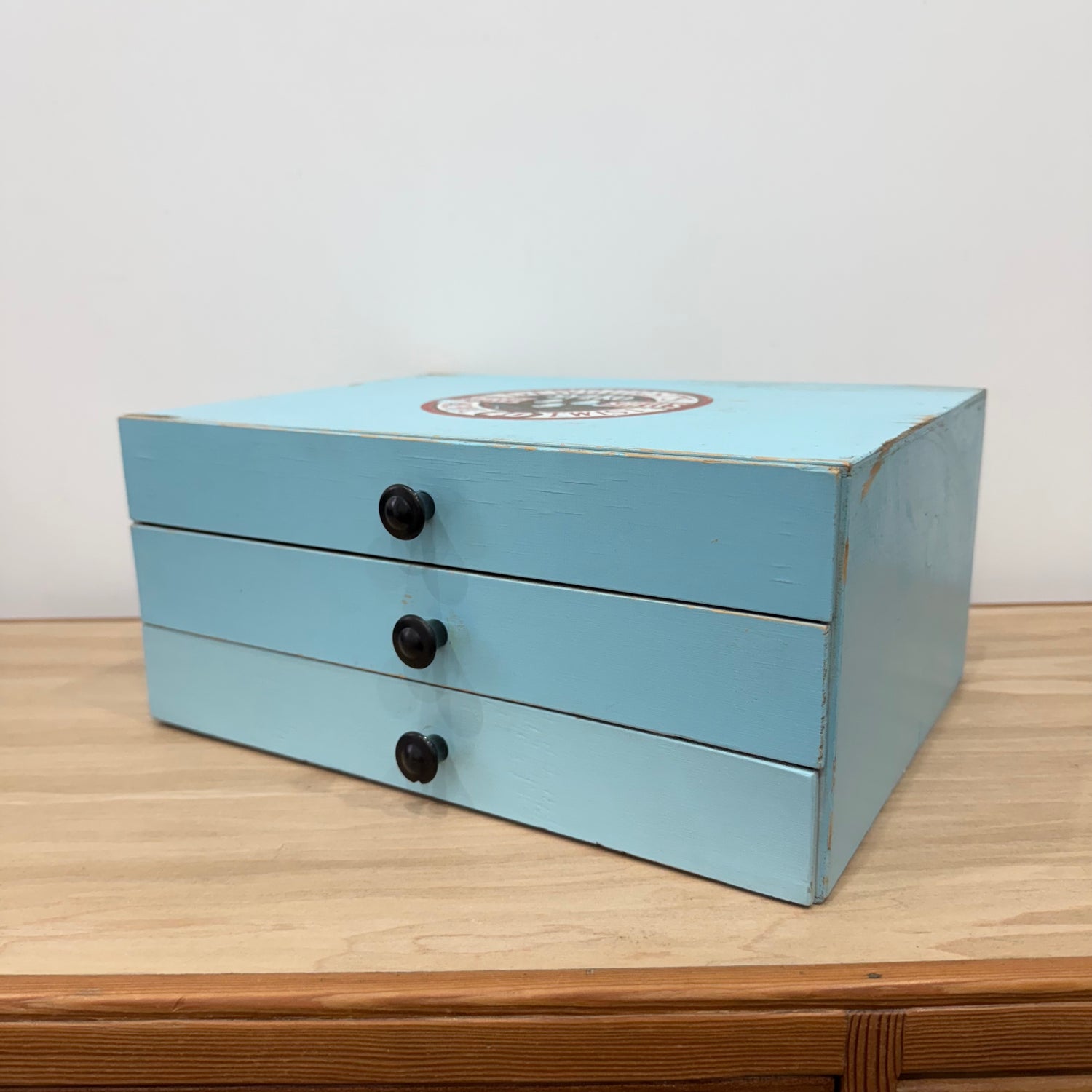 Vintage Dewhurst’s Sylko Three Shells Cotton Thread Advertising Countertop Drawers