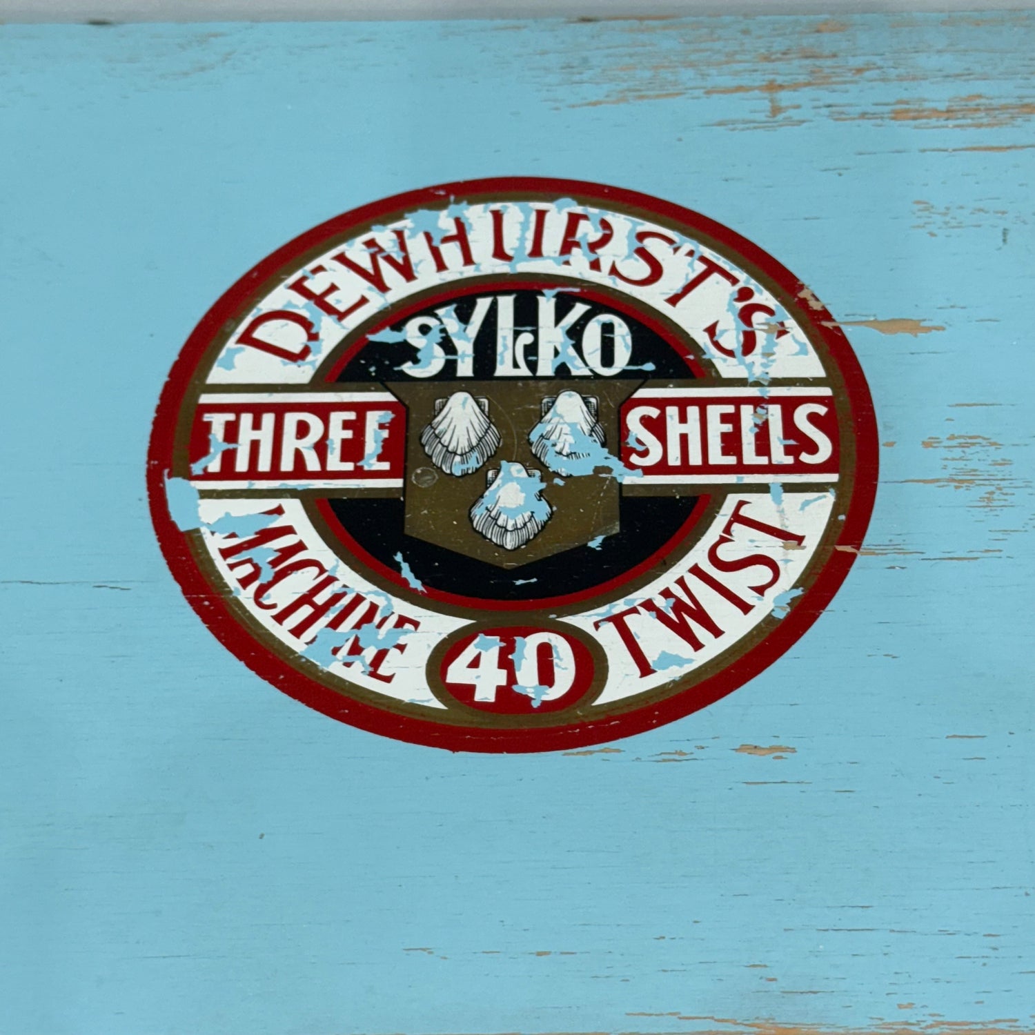 Vintage Dewhurst’s Sylko Three Shells Cotton Thread Advertising Countertop Drawers