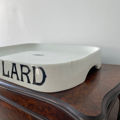 Antique Ironstone Pure Lard Slab – Berry &amp; Warmington Liverpool c.1920s–1930s