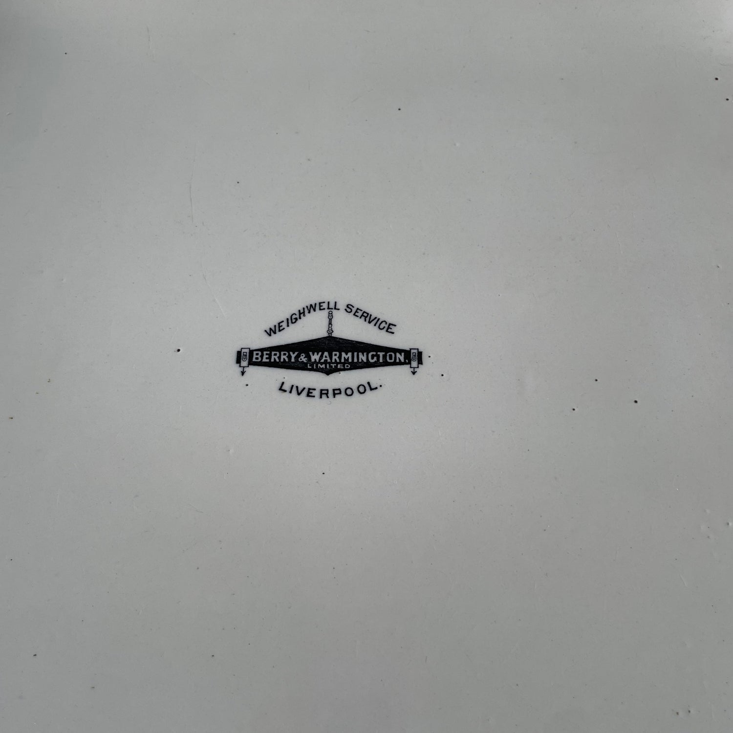 Antique Ironstone Pure Lard Slab – Berry &amp; Warmington Liverpool c.1920s–1930s