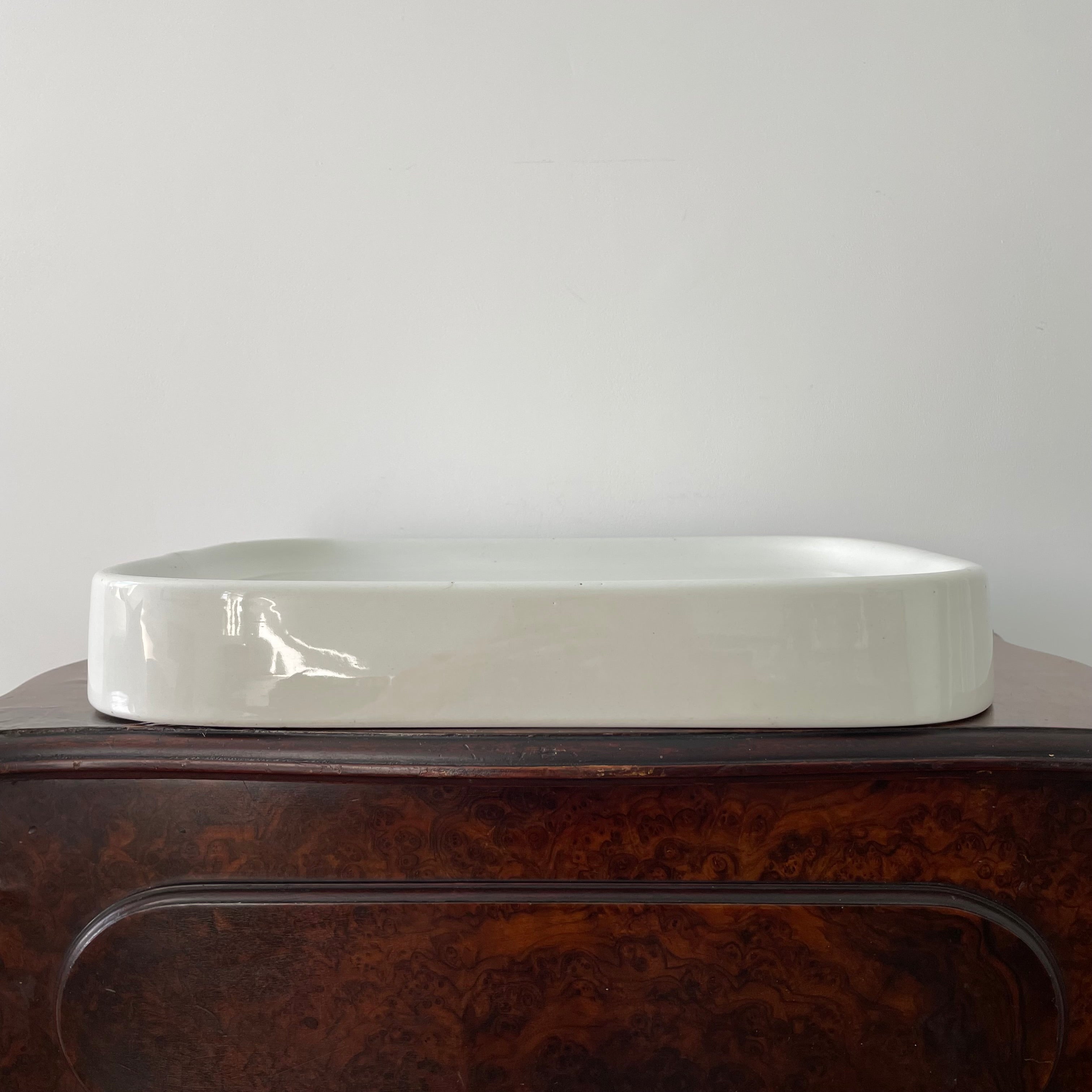 Antique Ironstone Pure Lard Slab – Berry &amp; Warmington Liverpool c.1920s–1930s