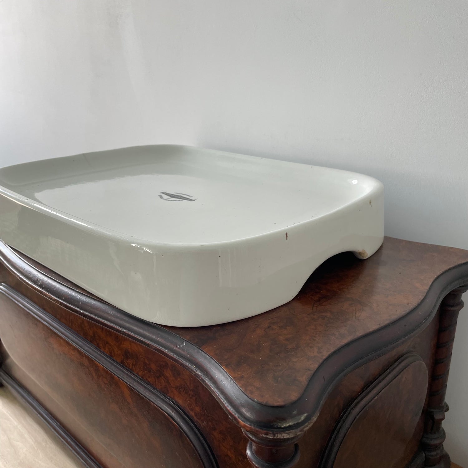 Antique Ironstone Pure Lard Slab – Berry &amp; Warmington Liverpool c.1920s–1930s