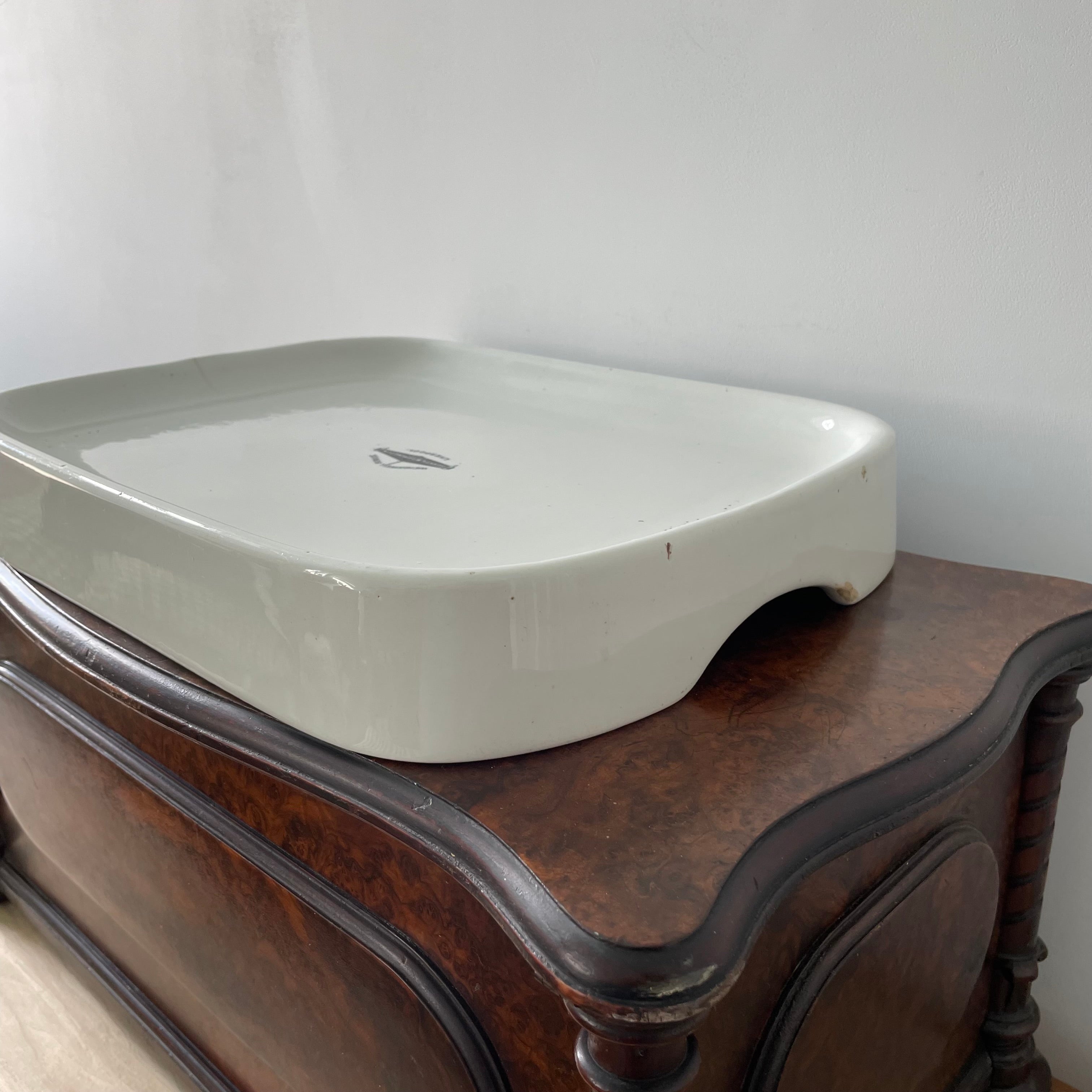 Antique Ironstone Pure Lard Slab – Berry &amp; Warmington Liverpool c.1920s–1930s