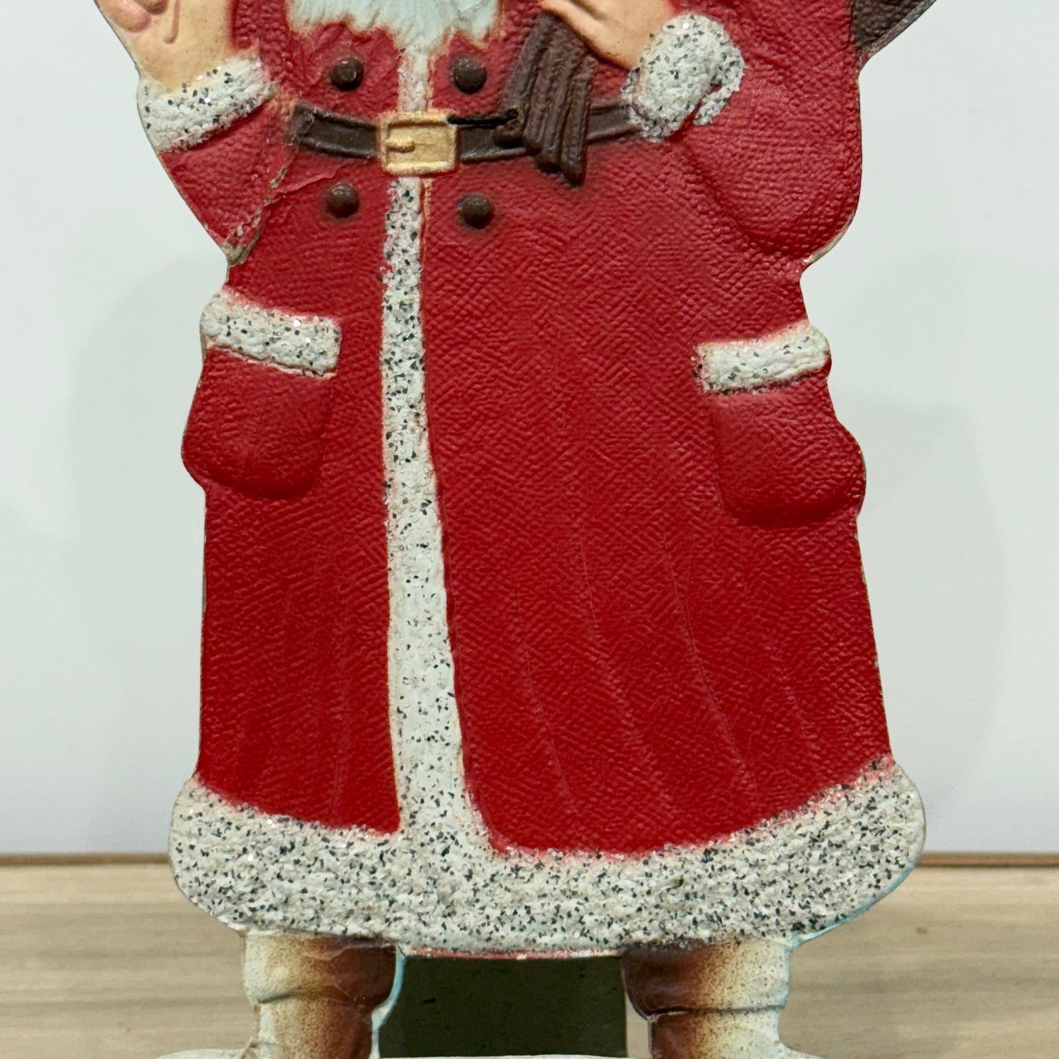 Vintage 1950s Cardboard Santa Claus Stand-Up – British Made Christmas Display