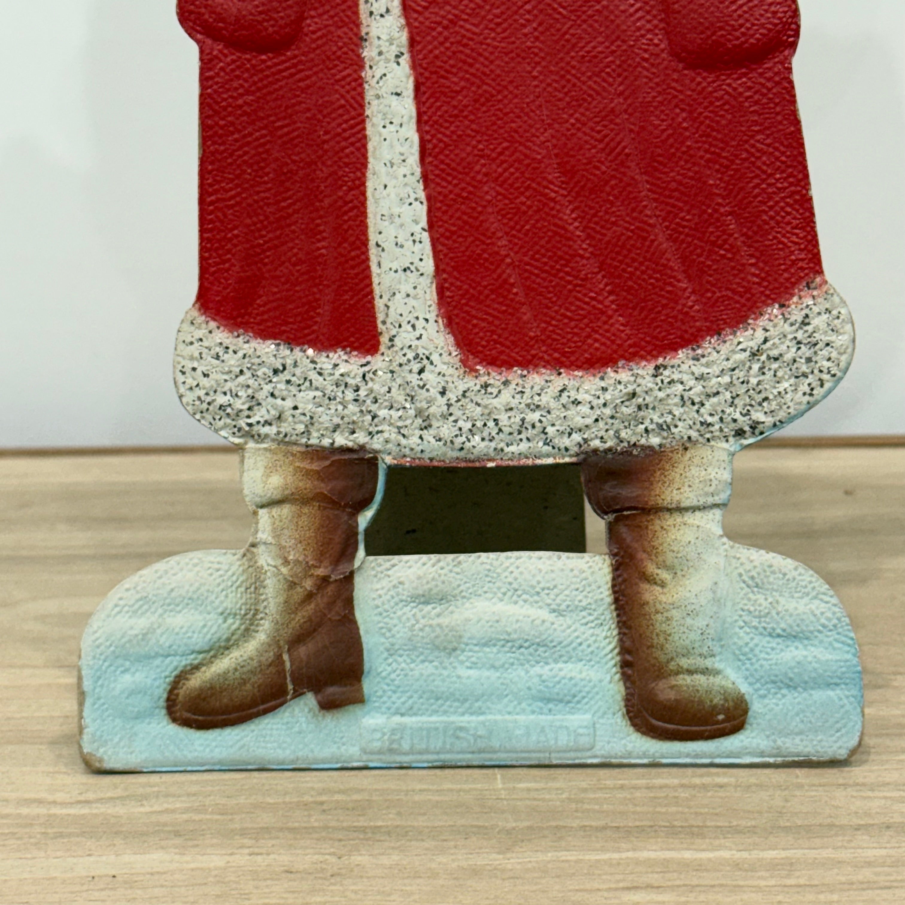 Vintage 1950s Cardboard Santa Claus Stand-Up – British Made Christmas Display