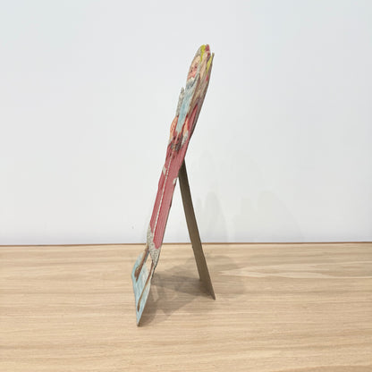 Vintage 1950s Cardboard Santa Claus Stand-Up – British Made Christmas Display