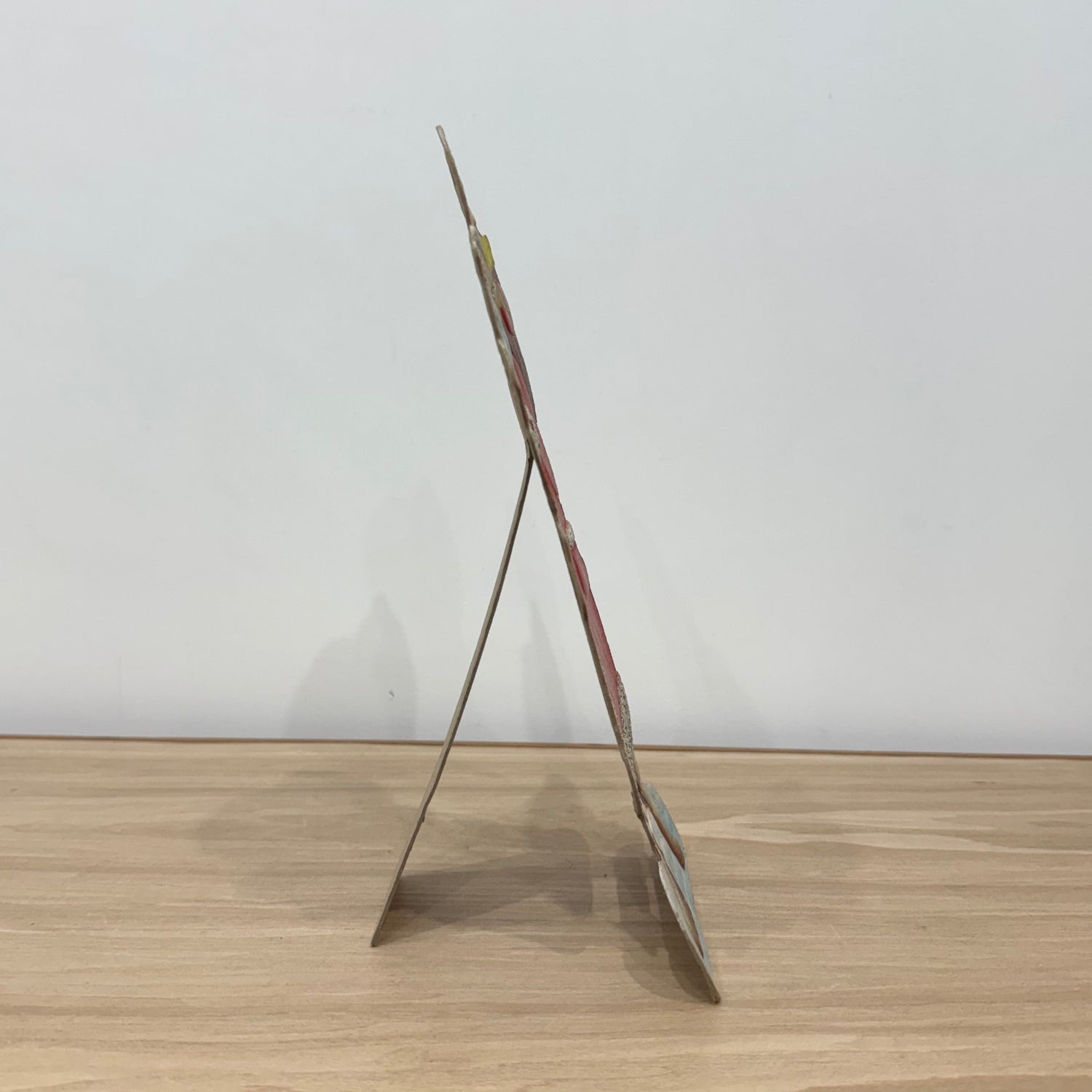 Vintage cardboard standee of Santa