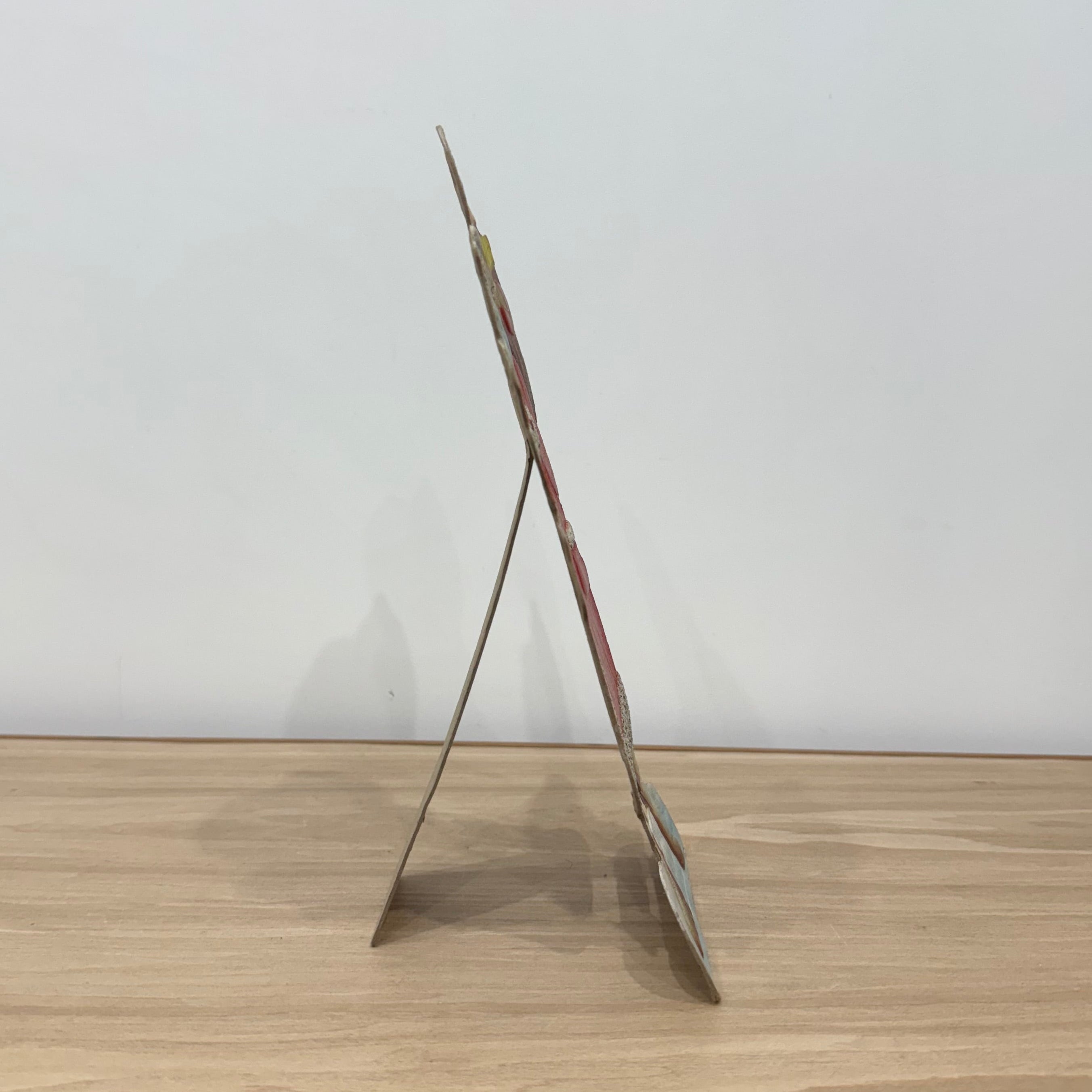 Vintage cardboard standee of Santa