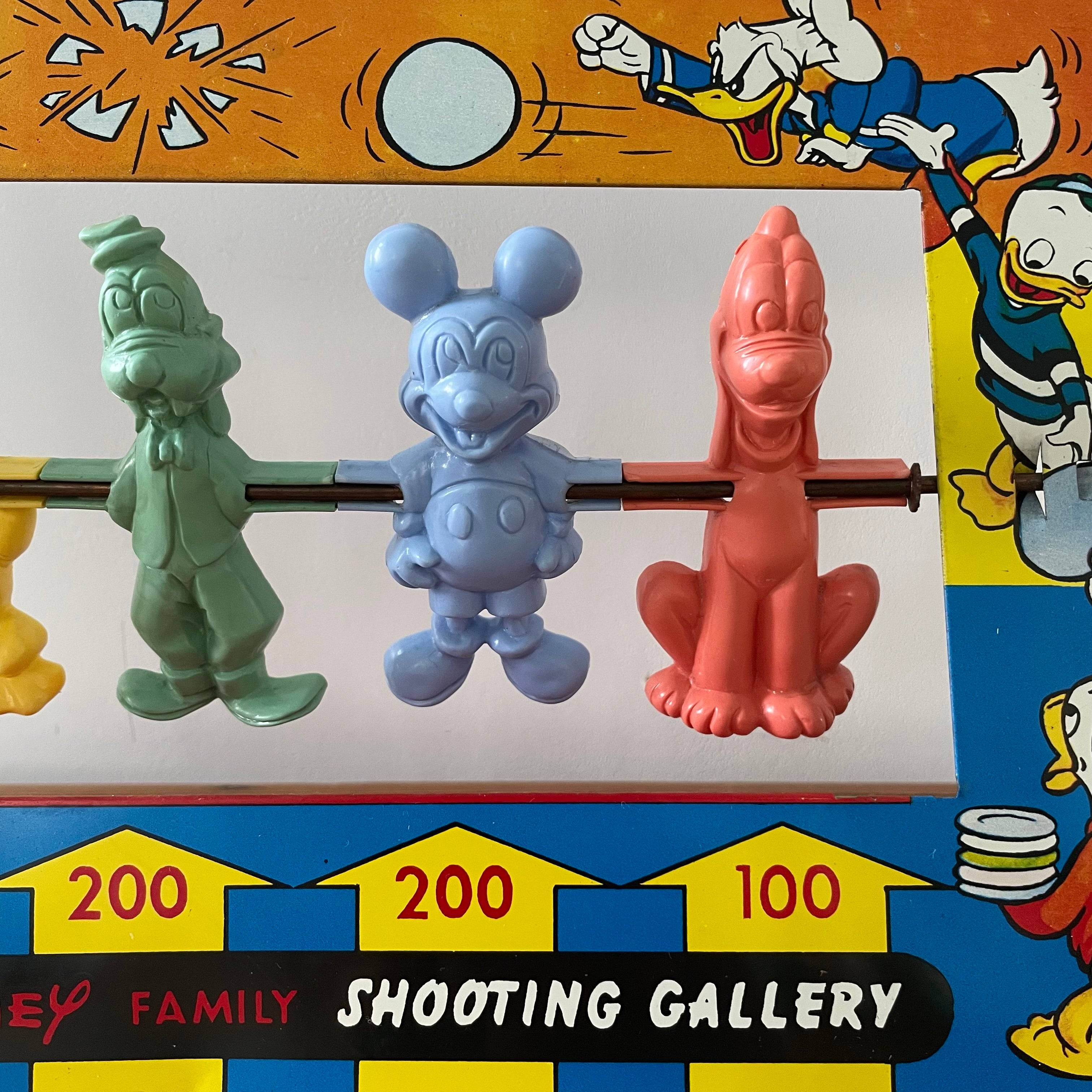 Vintage 1950s Disney Family Shooting Gallery – Marx Toys – Complete with Original Cork Gun