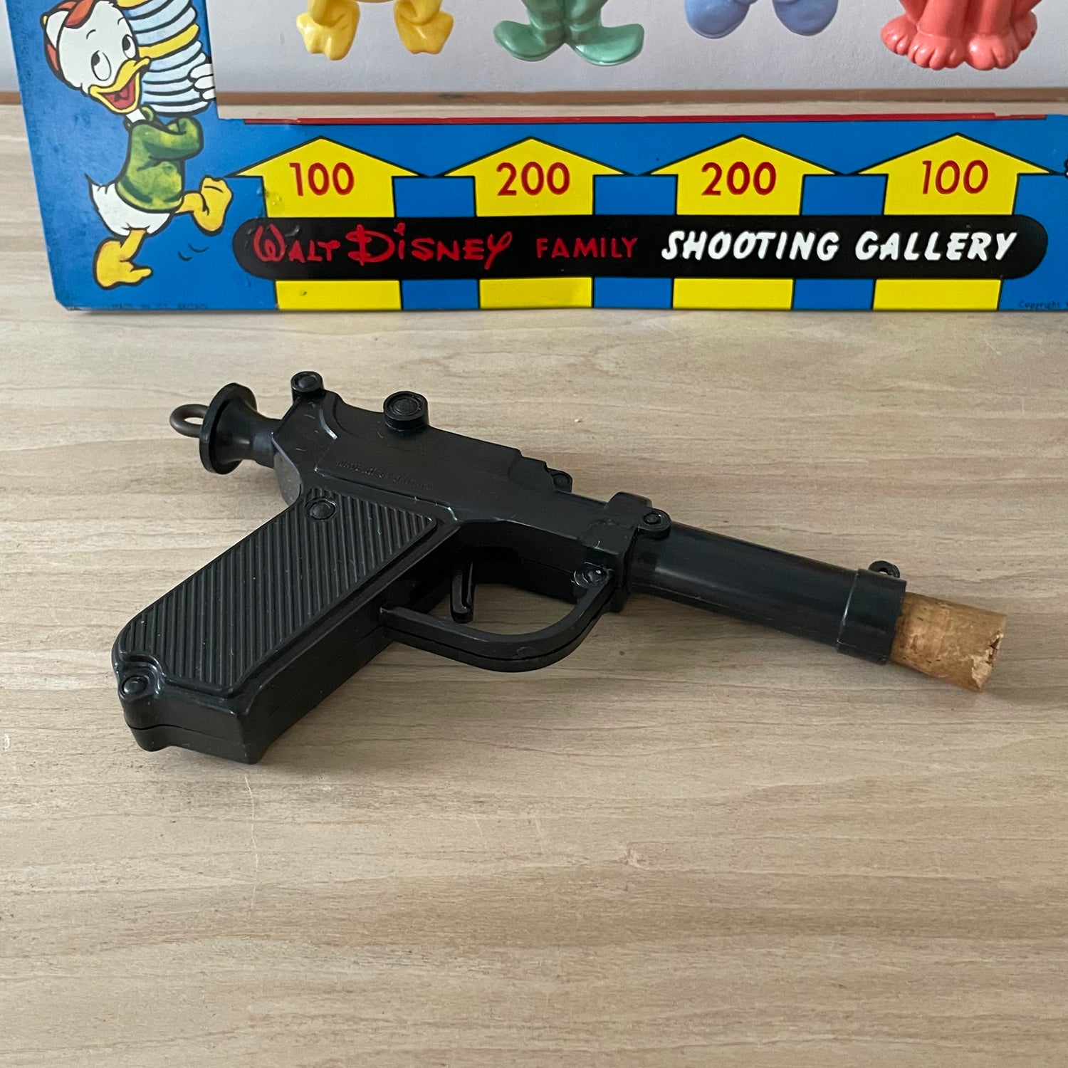 Vintage 1950s Disney Family Shooting Gallery – Marx Toys – Complete with Original Cork Gun