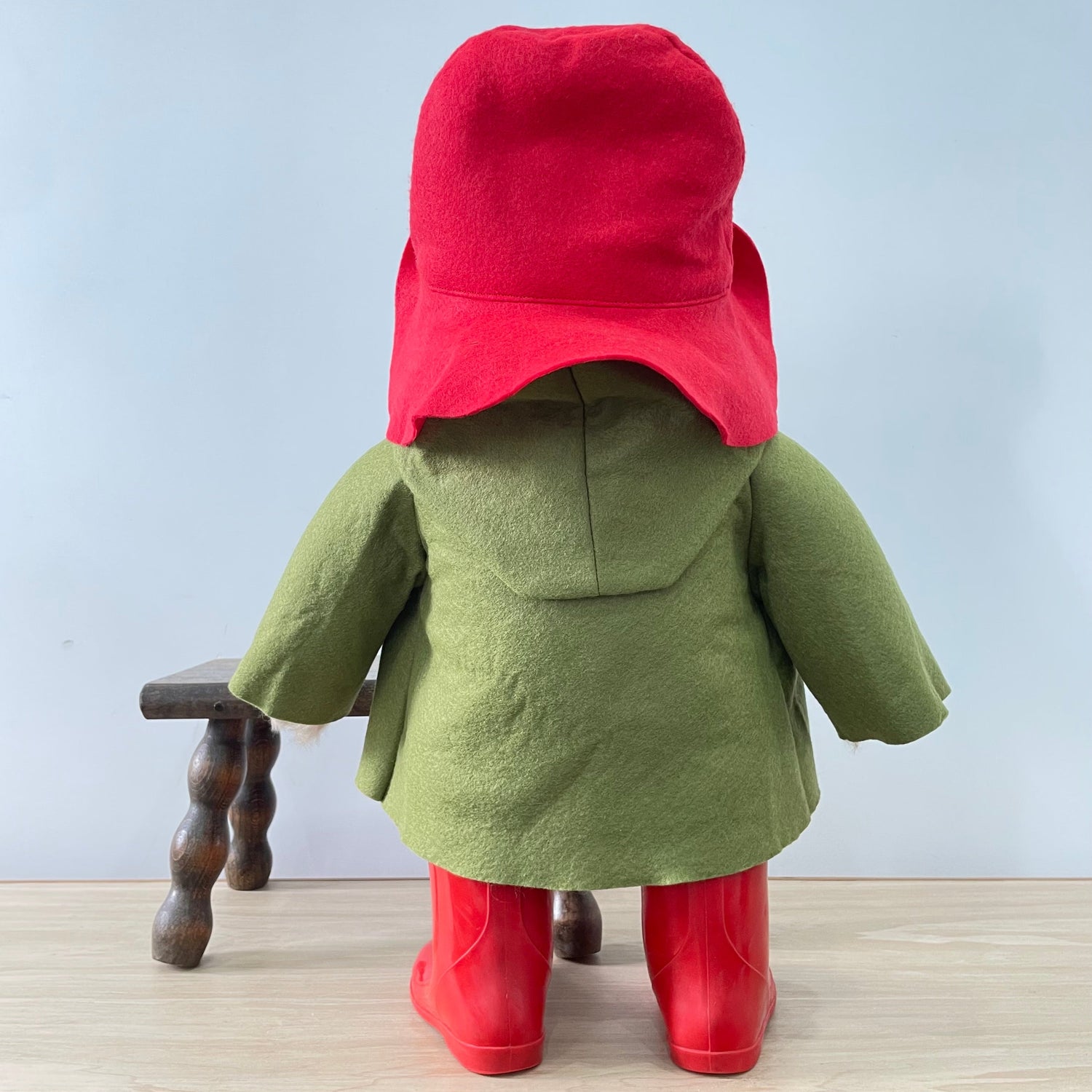 1972 Gabrielle Designs Paddington Bear – 18&quot; – Olive Duffle Coat, Red Hat, Red Boots