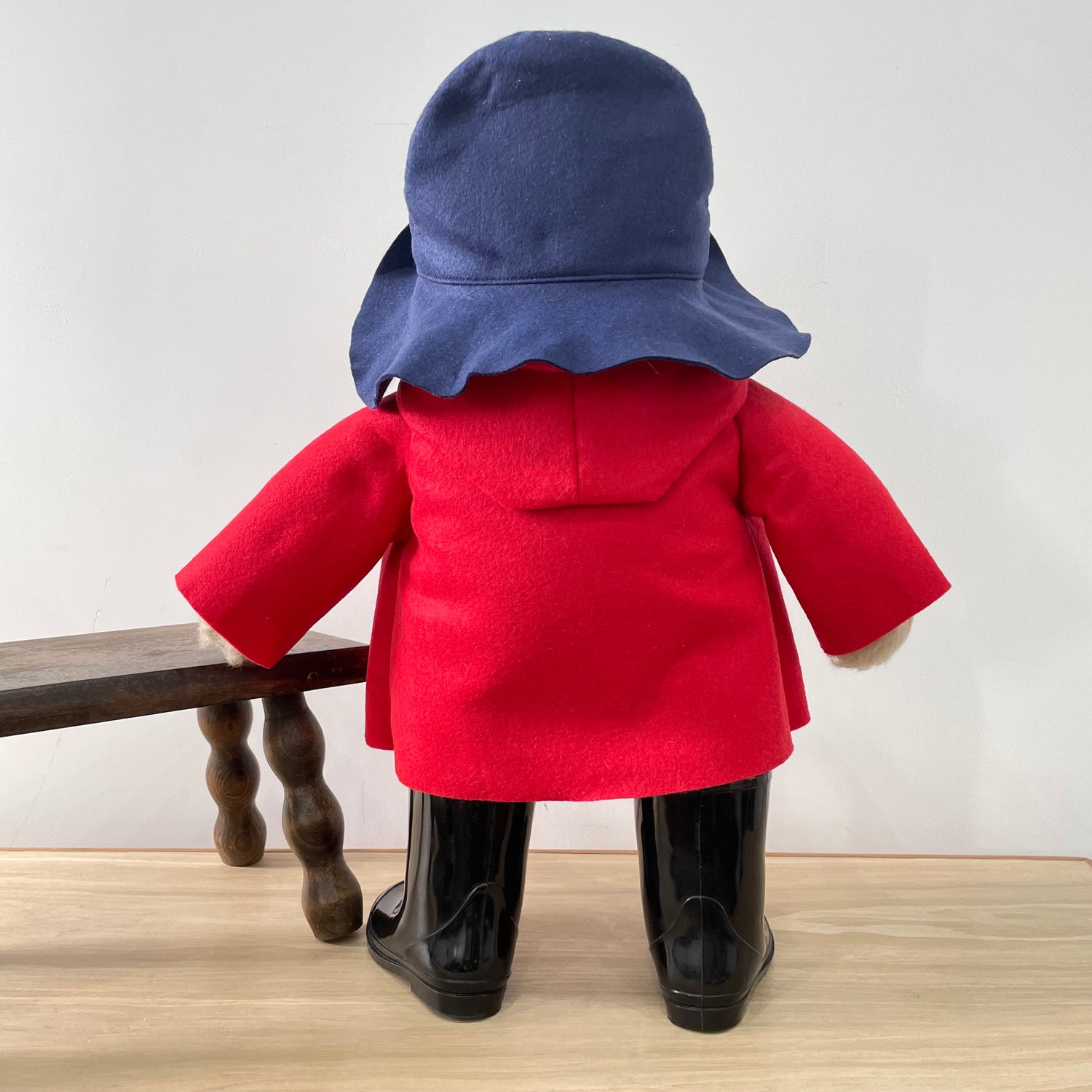 1972 Gabrielle Designs Paddington Bear – 18&quot; – Red Duffle Coat, Navy Hat, Black Boots