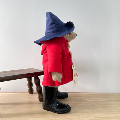 1972 Gabrielle Designs Paddington Bear – 18&quot; – Red Duffle Coat, Navy Hat, Black Boots