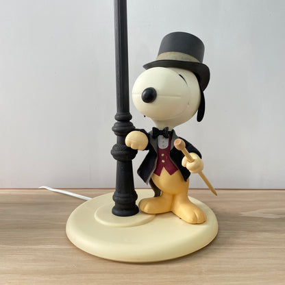 Vintage 1970s Nuova Linea Zero Snoopy Lamp Italy - Peanuts Top Hat Cane Light