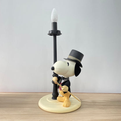 Vintage 1970s Nuova Linea Zero Snoopy Lamp Italy - Peanuts Top Hat Cane Light