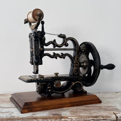 Antique Victorian James G. Weir Hand-Crank Sewing Machine c.1870s