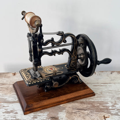 Antique Victorian James G. Weir Hand-Crank Sewing Machine c.1870s