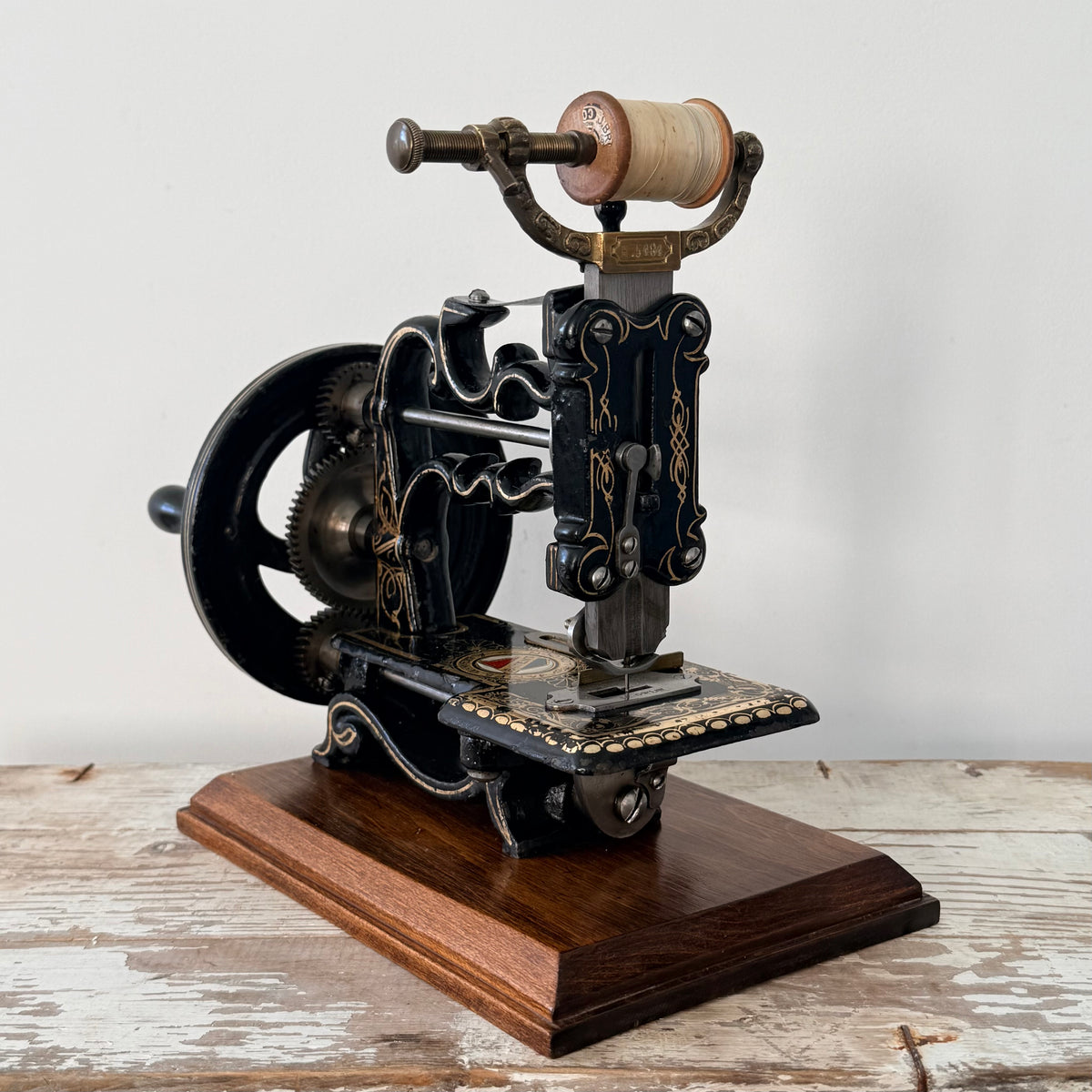 Antique Victorian James G. Weir Hand-Crank Sewing Machine c.1870s