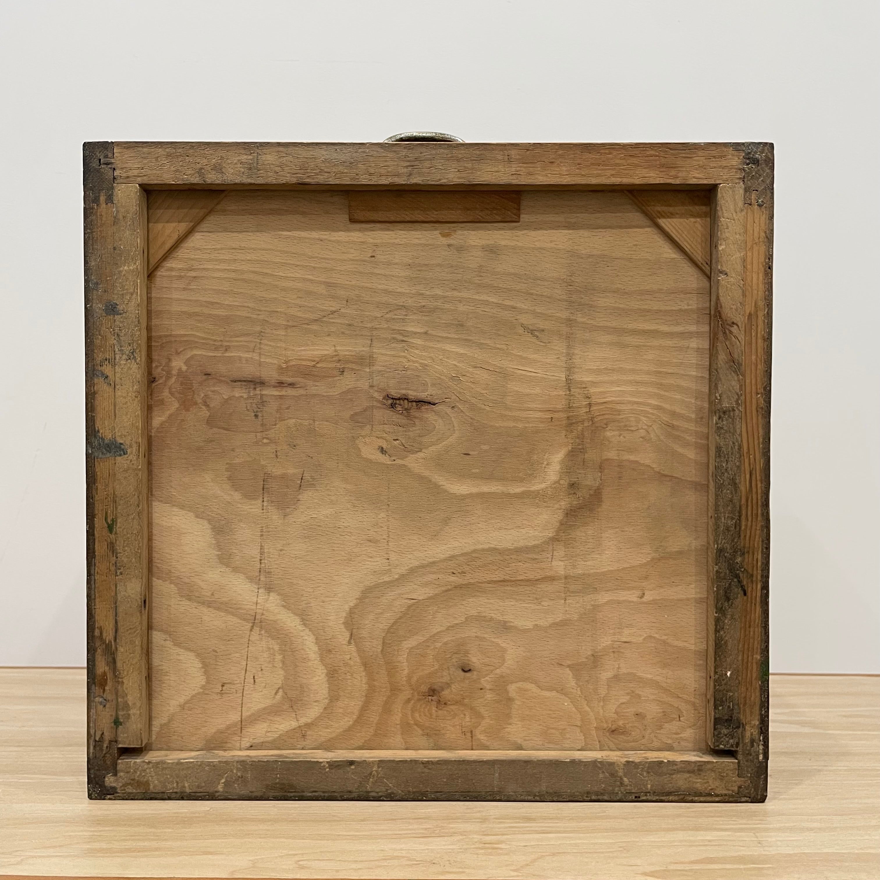 Vintage Oak Haberdashery “Sewing Silk” Cabinet – Two-Drawer Counter Display