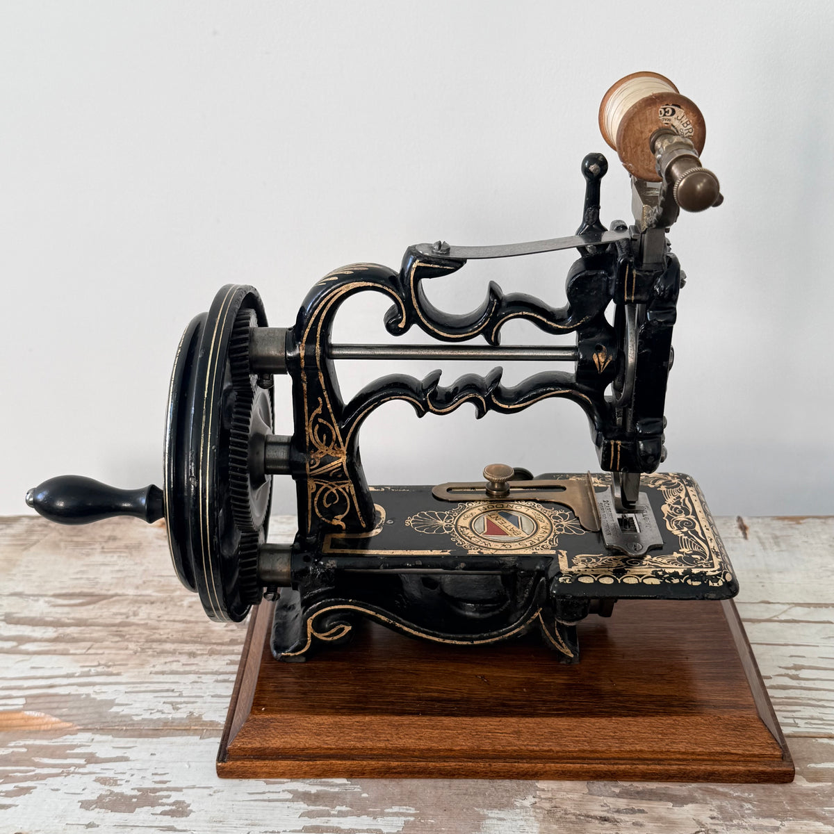 Antique Victorian James G. Weir Hand-Crank Sewing Machine c.1870s