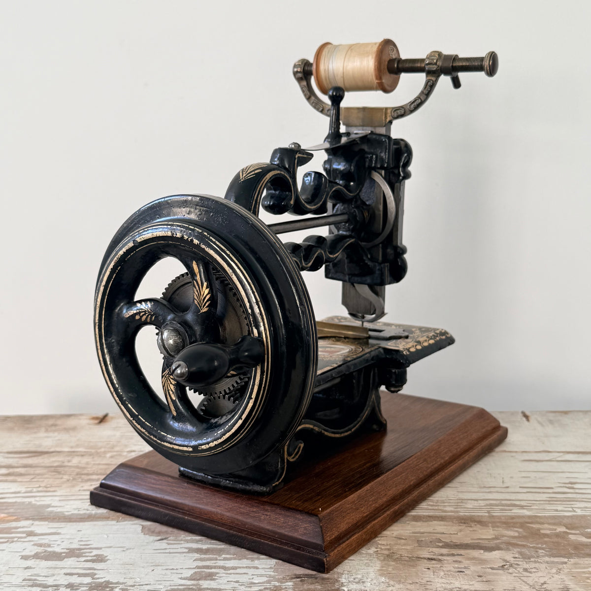 Antique Victorian James G. Weir Hand-Crank Sewing Machine c.1870s