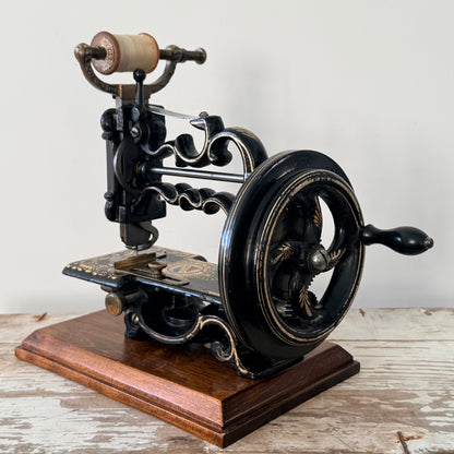 Antique Victorian James G. Weir Hand-Crank Sewing Machine c.1870s