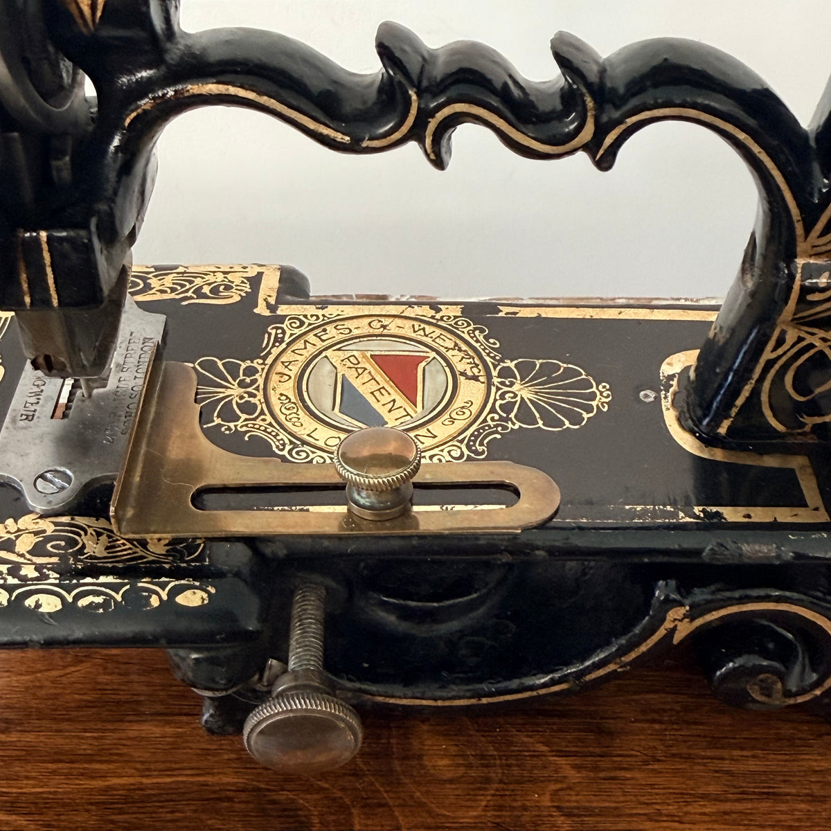 Antique Victorian James G. Weir Hand-Crank Sewing Machine c.1870s