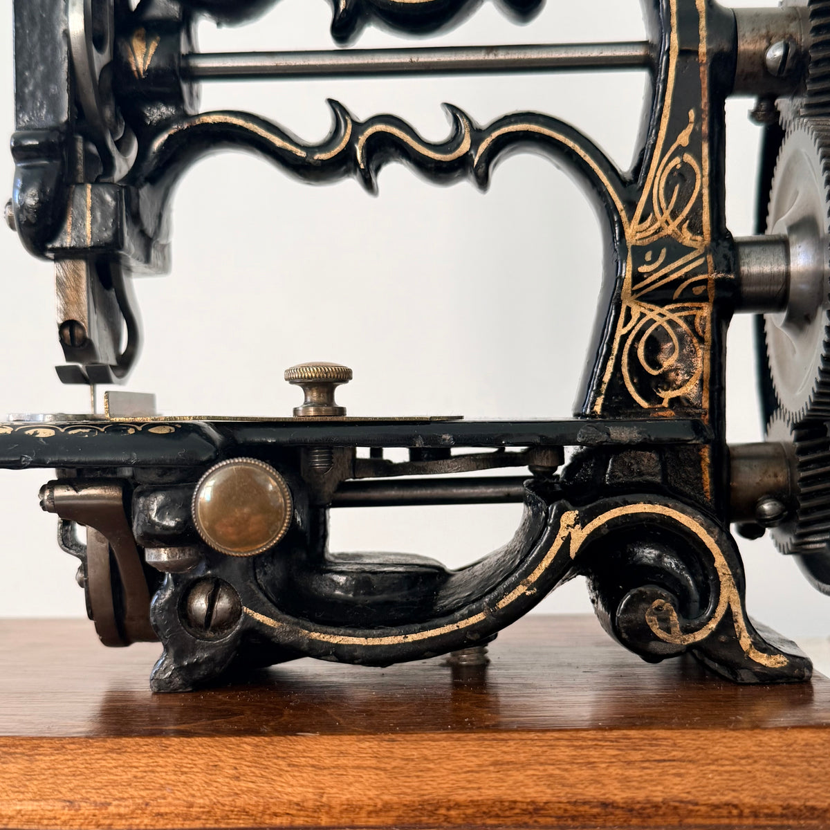 Antique Victorian James G. Weir Hand-Crank Sewing Machine c.1870s