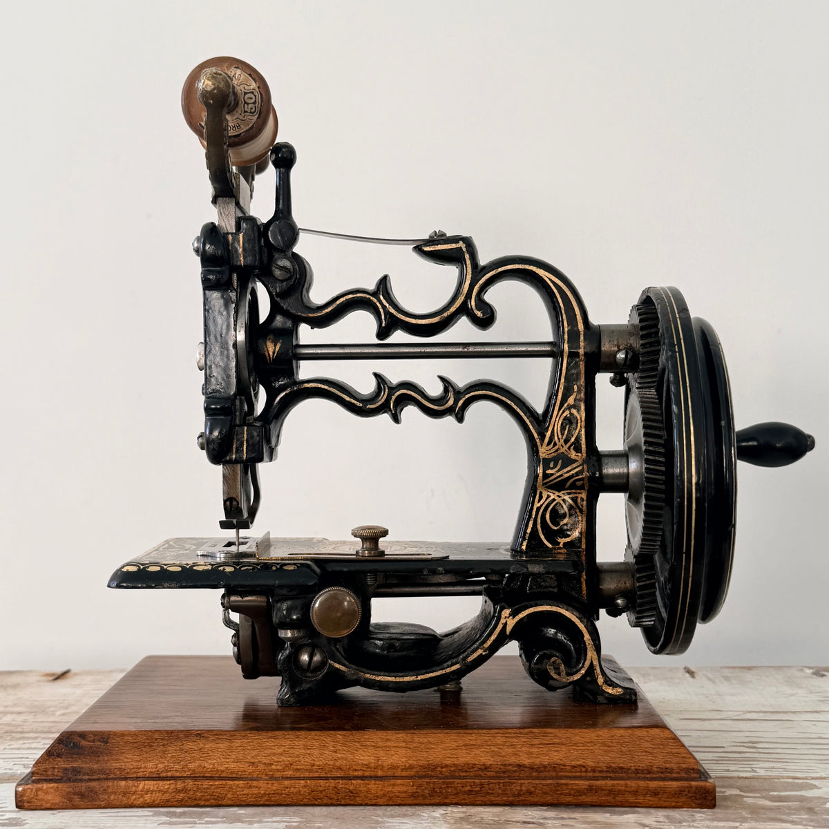 Antique Victorian James G. Weir Hand-Crank Sewing Machine c.1870s