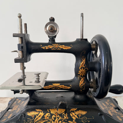 Antique F. W. Müller No. 12 Hand Crank Sewing Machine c.1900