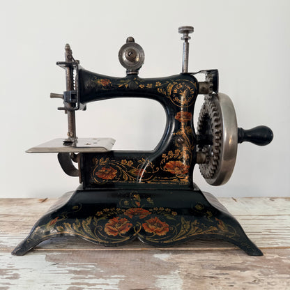 Antique German Westfalia No. 7 Miniature Hand-Crank Sewing Machine c.1900