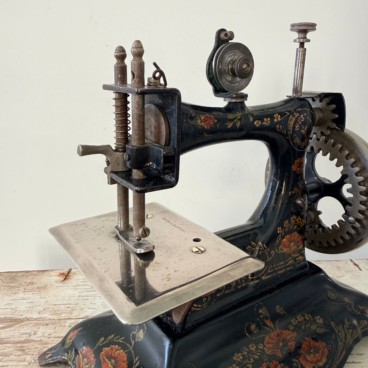 Antique German Westfalia No. 7 Miniature Hand-Crank Sewing Machine c.1900