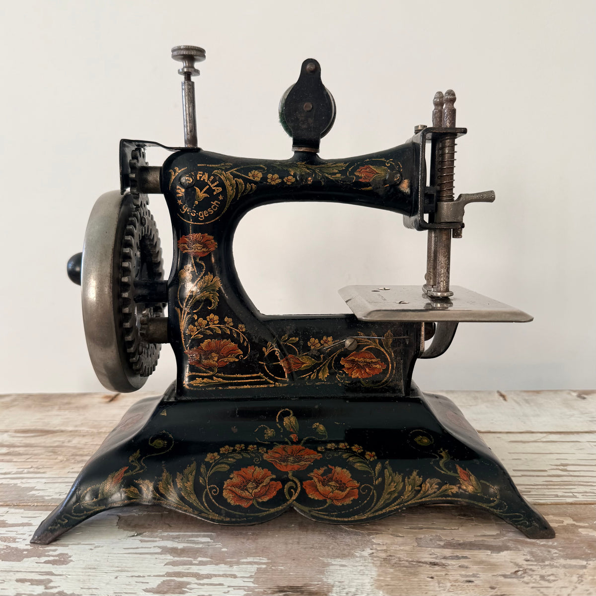 Antique German Westfalia No. 7 Miniature Hand-Crank Sewing Machine c.1900