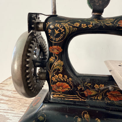 Antique German Westfalia No. 7 Miniature Hand-Crank Sewing Machine c.1900