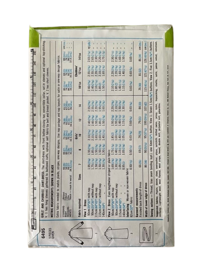 Simplicity 6495 Girls Size 10 Dress FF